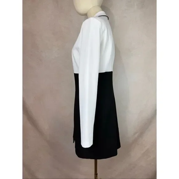 Vintage 1980s Blazer Dress Size Medium Color Block Byer Too! - Picture 3 of 8